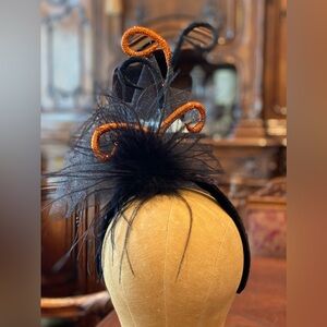 Halloween Fascinator. Handcrafted, fun party hat.